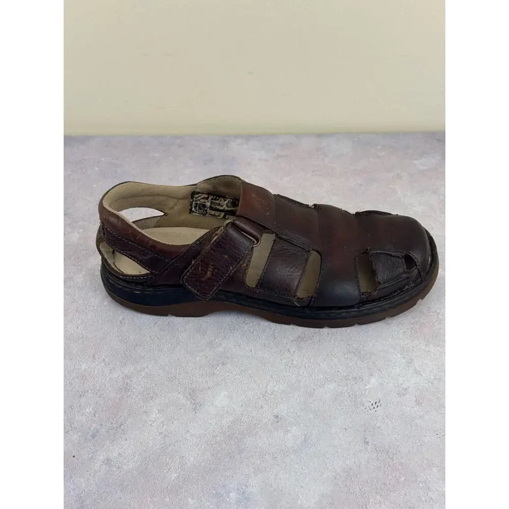 Vintage Dr. Martens Brown Fishermans Sandals EUR Sz 45 US Mens Sz 11 Read